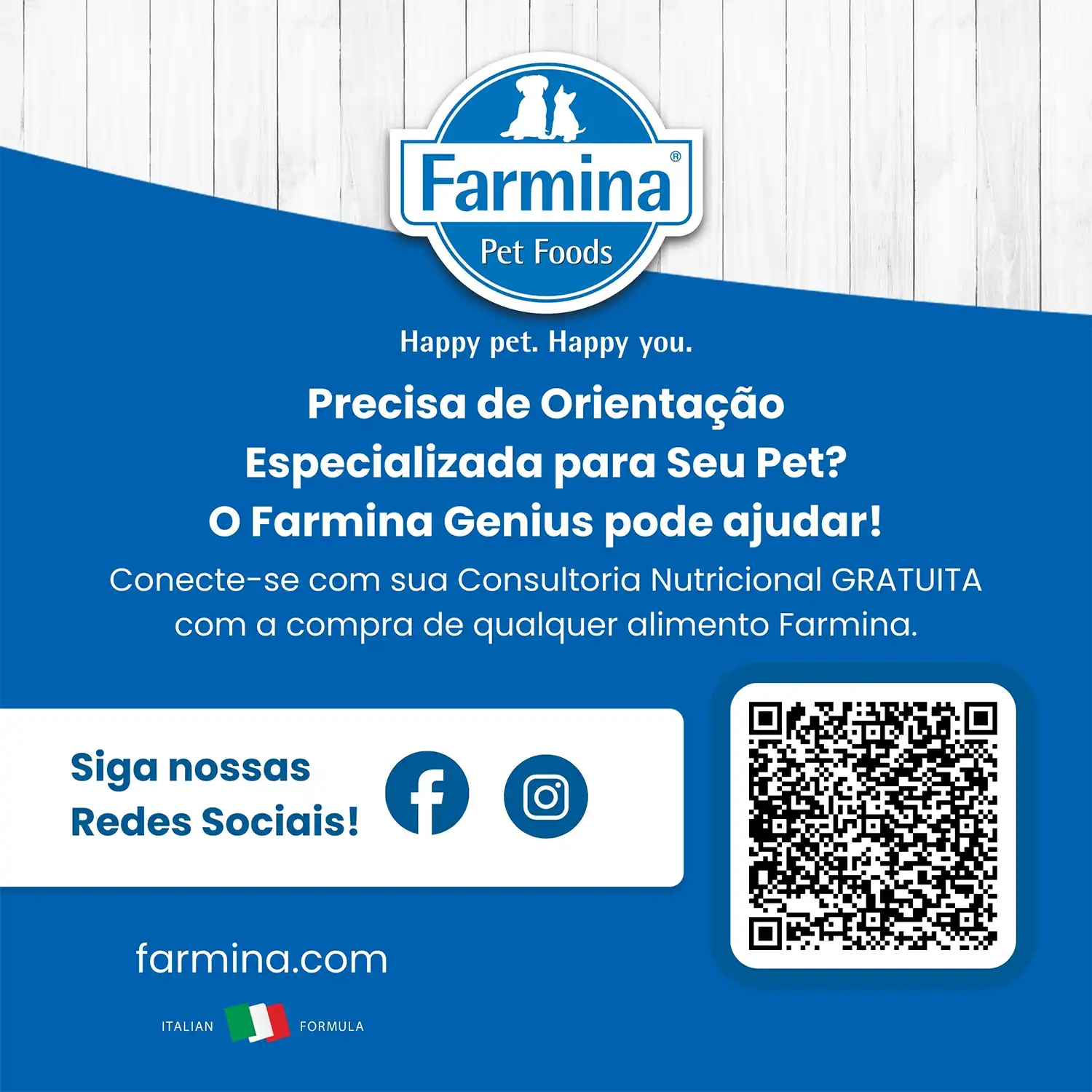 Banner Consultoria Nutricional Gratuita Farmina
